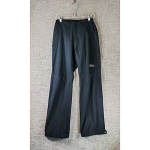 REI Co-Op Peak 2.5L Rain Pants Mens Small 30x32 Black Side Zip Cinch Cuff